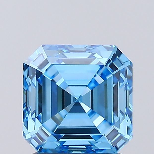 1.6 CT Fancy Vivid Blue ASSCHER