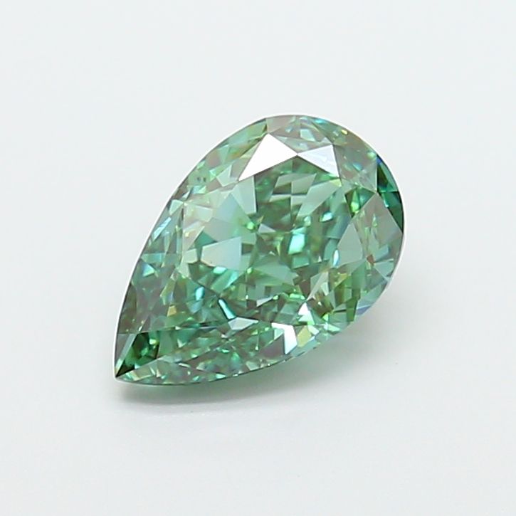 2.01 CT Fancy Vivid Green PEAR