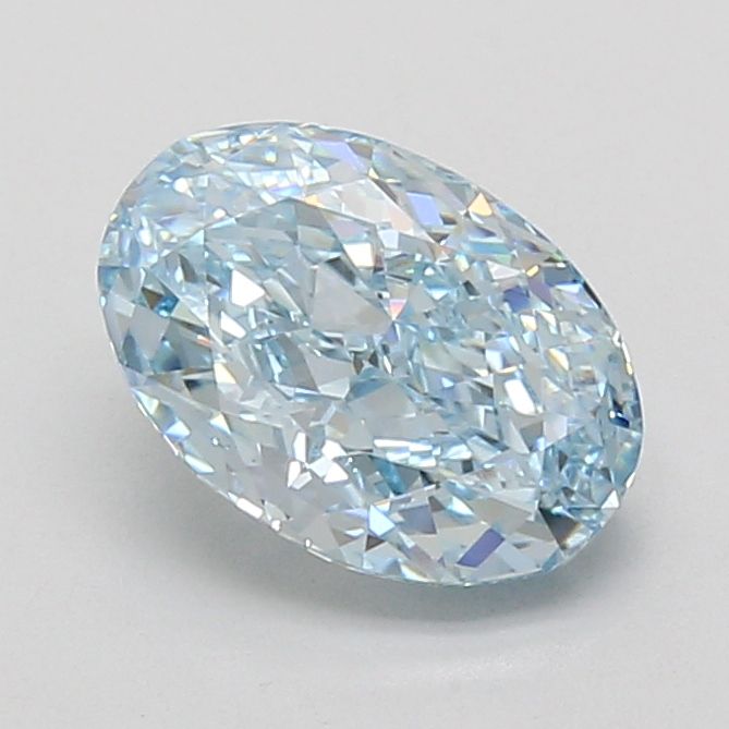 1.88 CT Fancy Vivid Blue OVAL