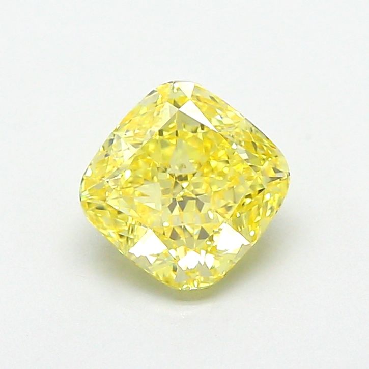 1.28 CT Fancy Intense Yellow CUSHION MODIFIED