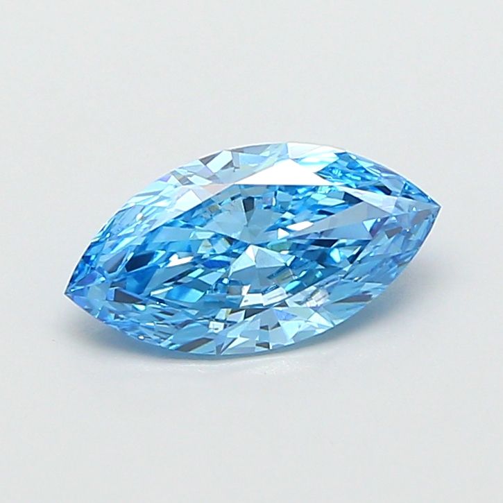 1.71 CT Fancy Vivid Blue MARQUISE