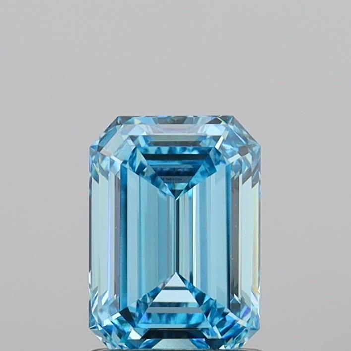 1.44 CT Fancy Vivid Blue EMERALD