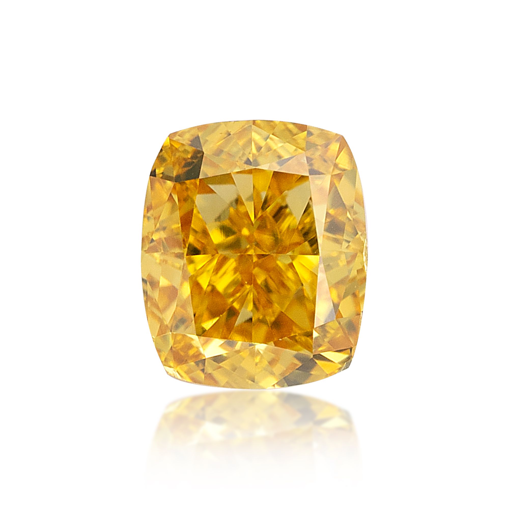Diament 0.33 ct Fancy Vivid Orangey Yellow/VS2