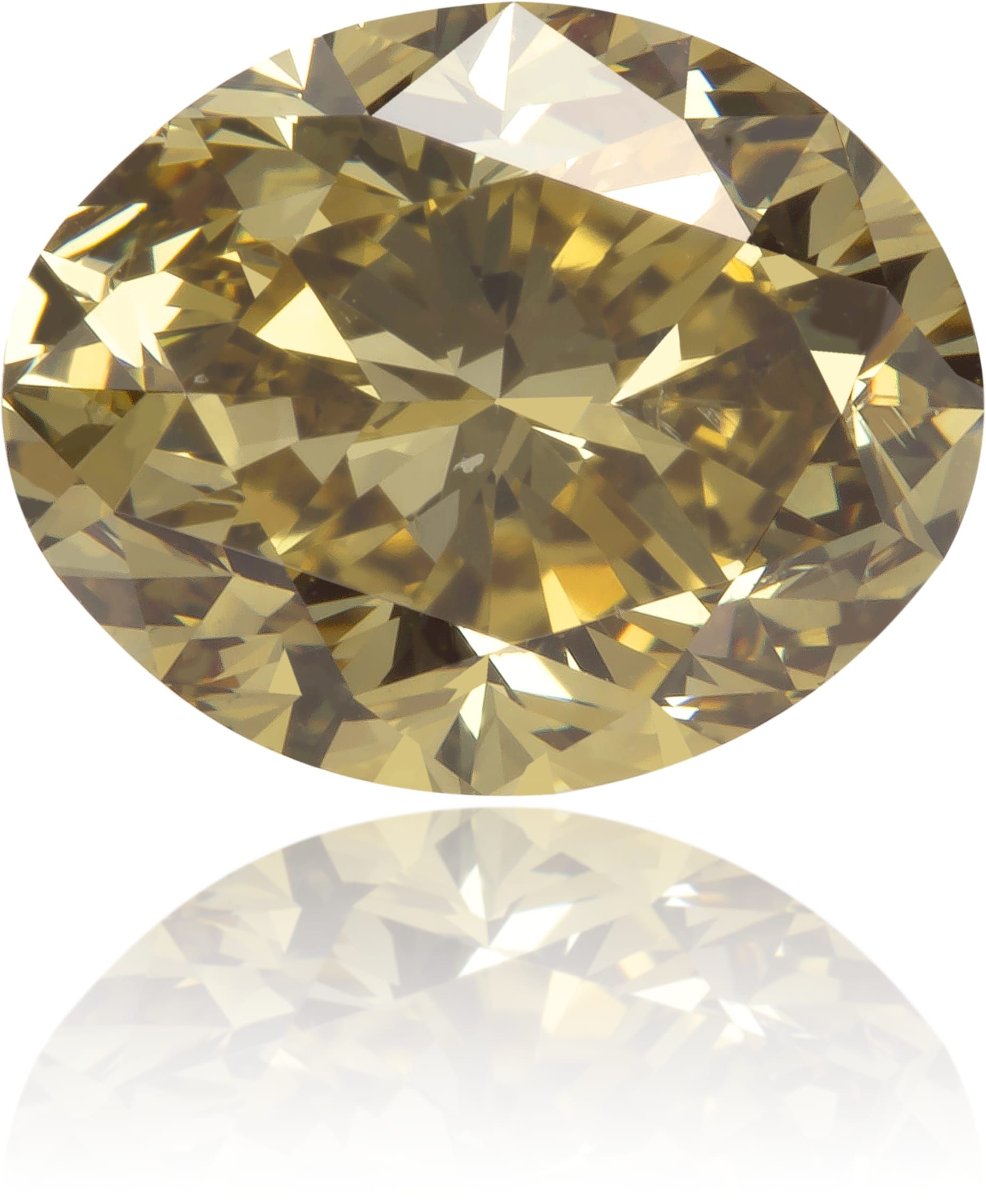 Diament 1.68 ct Fancy Deep Brown Greenish Yellow/SI2