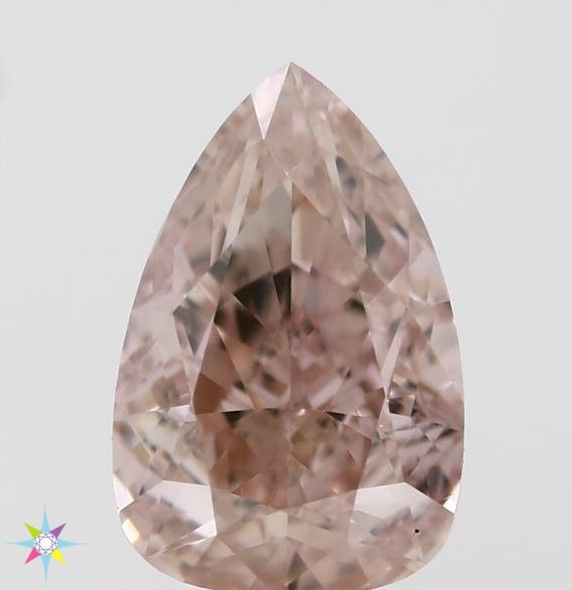 Diament 0.54 ct Fancy Orangey Pink/VS1