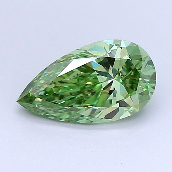 1.06 CT Fancy Vivid Green PEAR