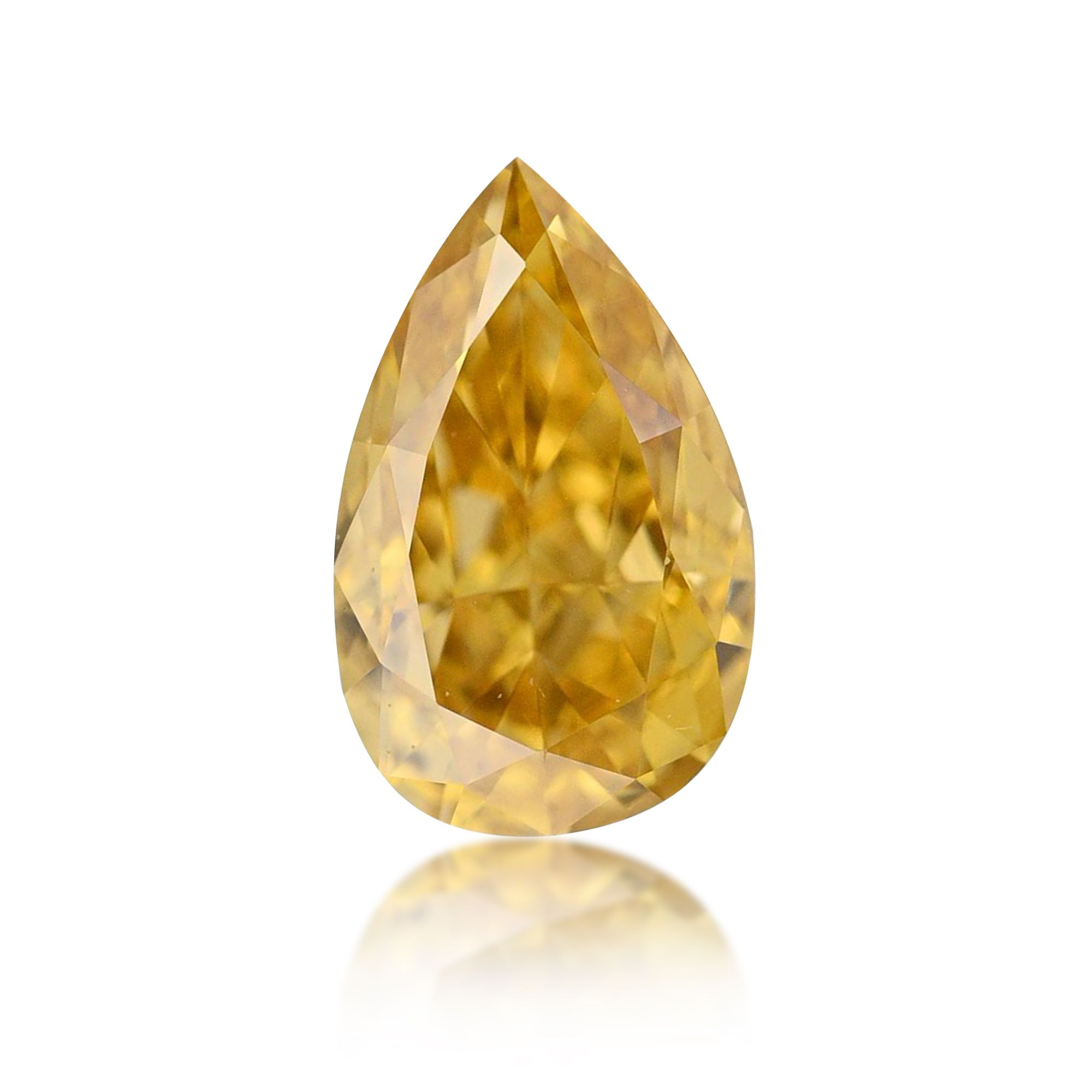 Diament 0.31 ct Fancy Vivid Orangey Yellow/VS2