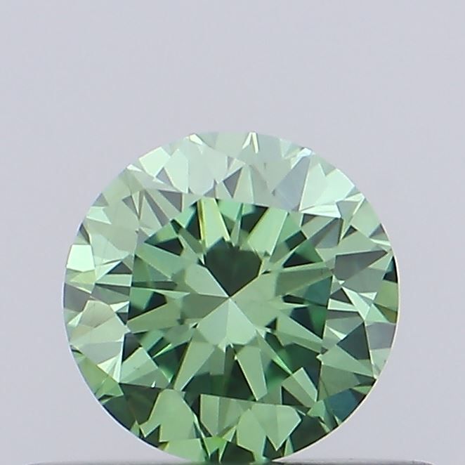 0.44 CT Fancy Vivid Green ROUND