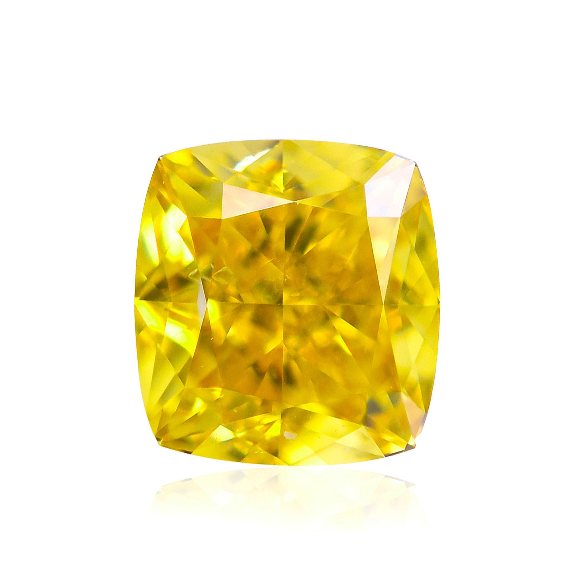 Diament 0.55 ct Fancy Vivid Orangey Yellow/SI1