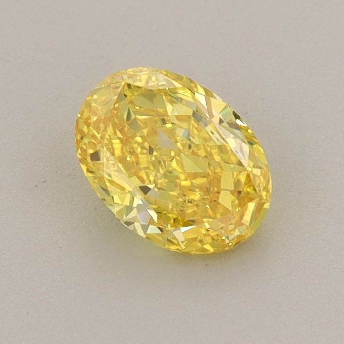 0.53 CT Fancy Vivid Yellow OVAL