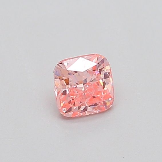 0.34 CT Fancy Vivid Pink CUSHION MODIFIED