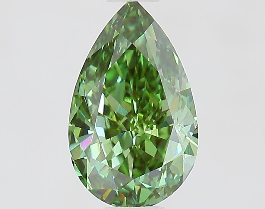 0.96 CT Fancy Vivid Green PEAR