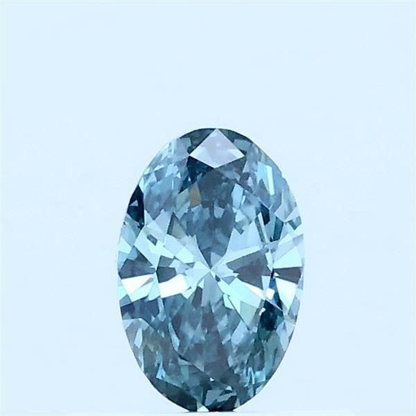 0.32 CT Fancy Vivid Blueish Green OVAL