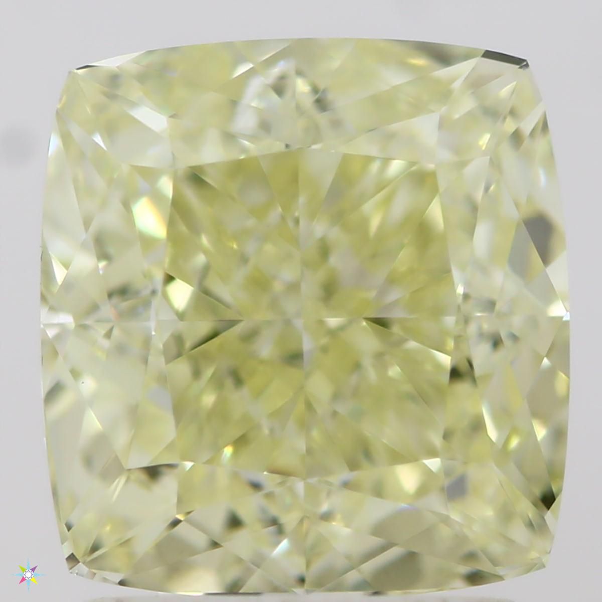 Diament 2.07 ct Fancy Light Yellow/VVS2
