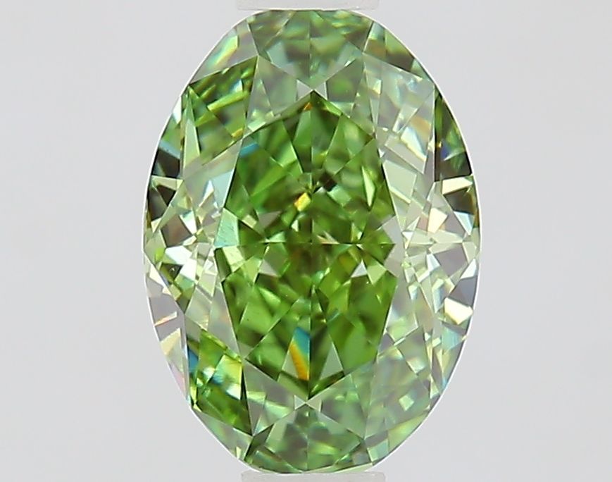 1.03 CT Fancy Vivid Green OVAL