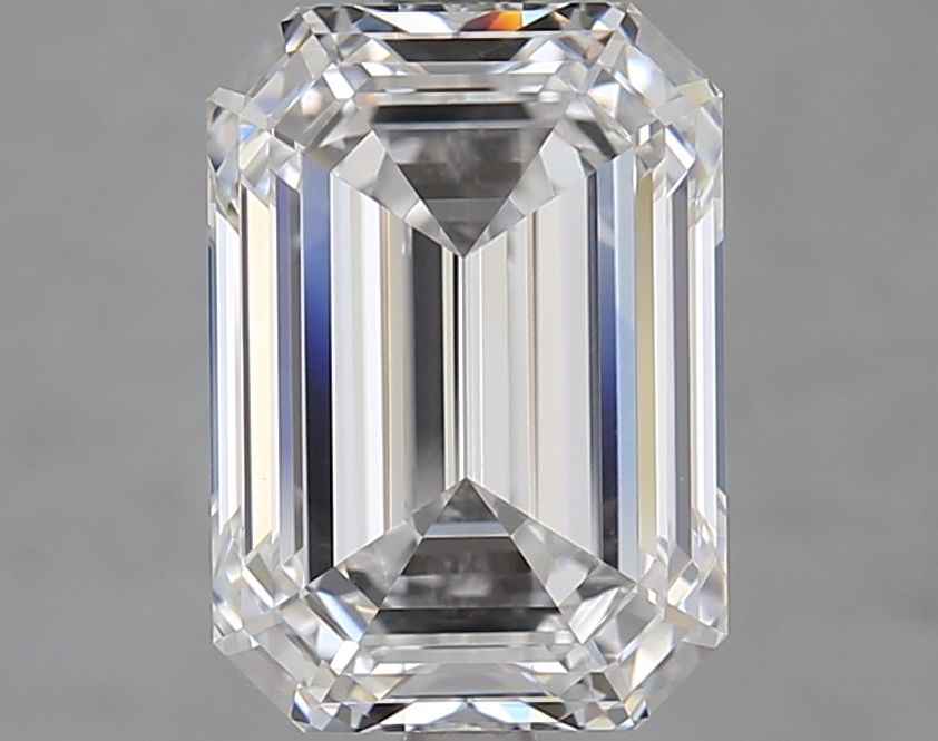 Diamant Émeraude 4.01 ct - Couleur D - Pureté VVS2