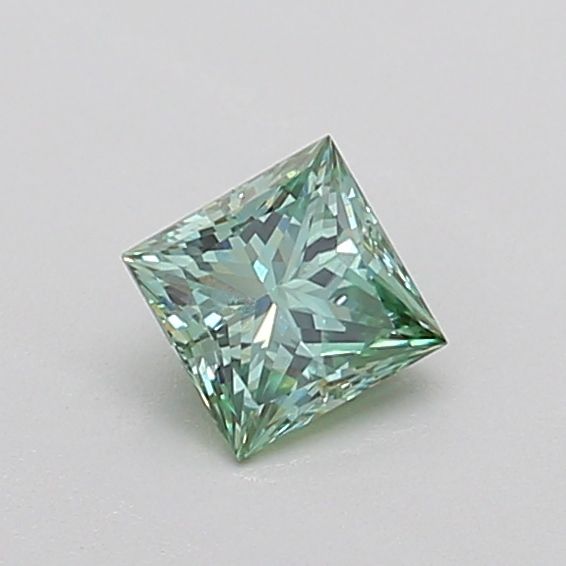 0.37 CT Fancy Vivid Green PRINCESS