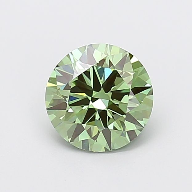 1.5 CT Fancy Vivid Green ROUND