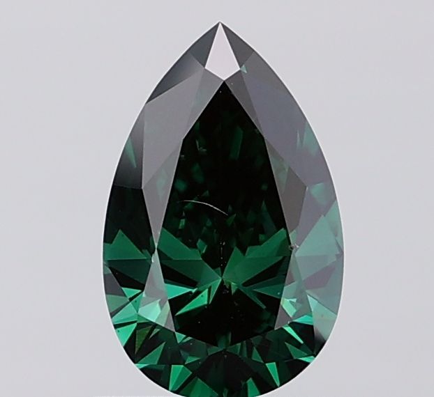 0.99 CT Fancy Deep Green PEAR