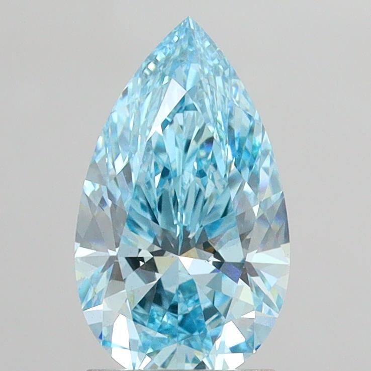 1.95 CT Fancy Vivid Blue PEAR