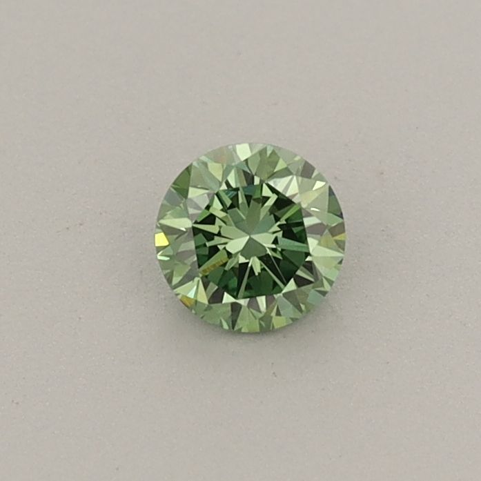 0.22 CT Fancy Vivid Green ROUND