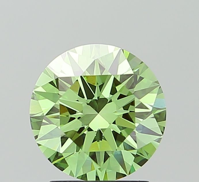 2.06 CT Fancy Vivid Green ROUND