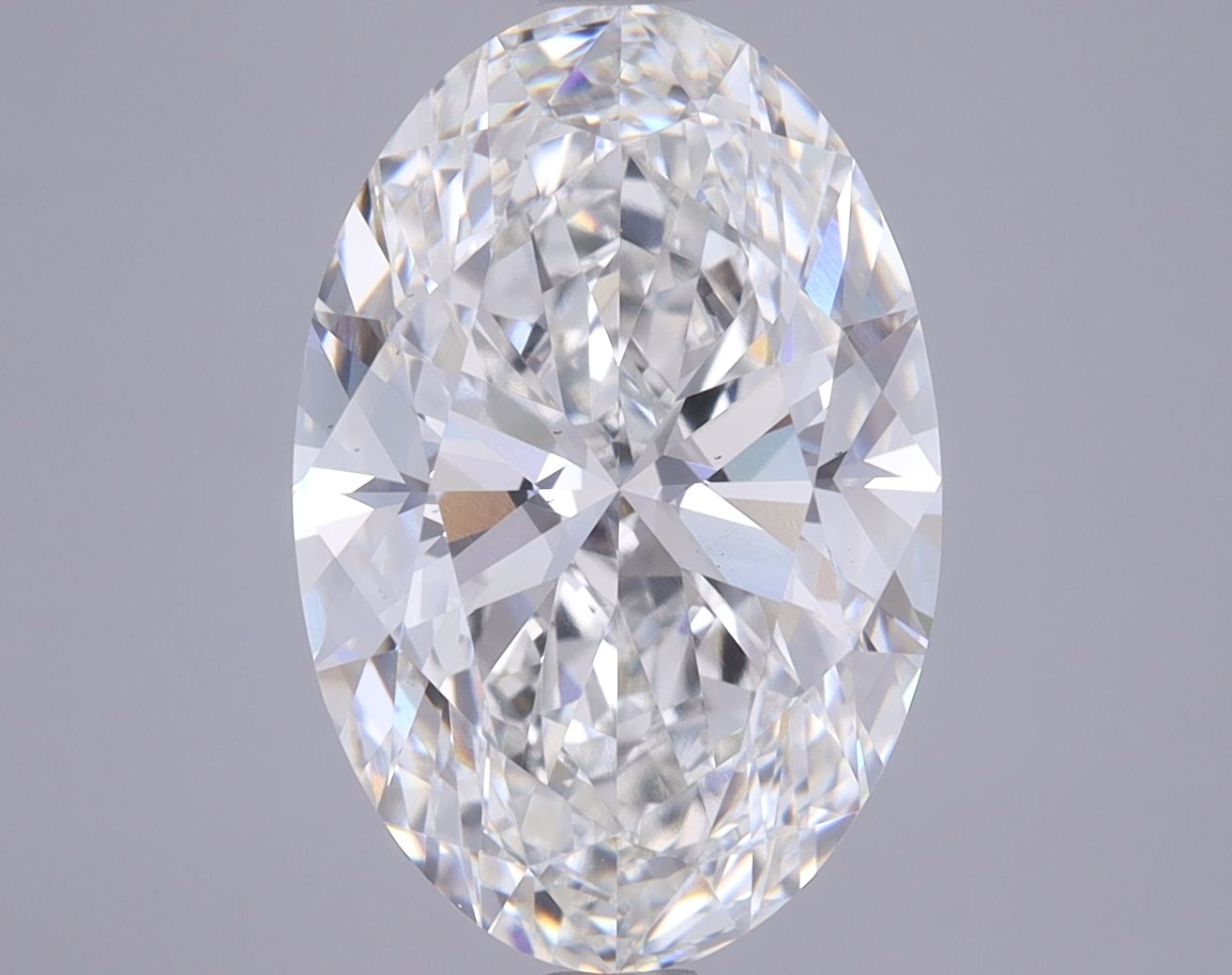 5.18 ct. oval Lab Grown Diamond front image