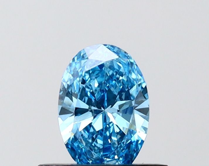 0.5 CT Fancy Vivid Blue OVAL