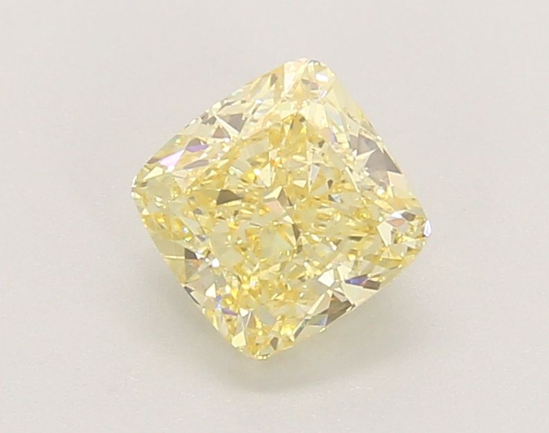 1.07 CT Fancy Yellow CUSHION BRILLIANT