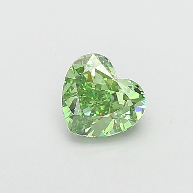 1.0 CT Fancy Vivid Green HEART