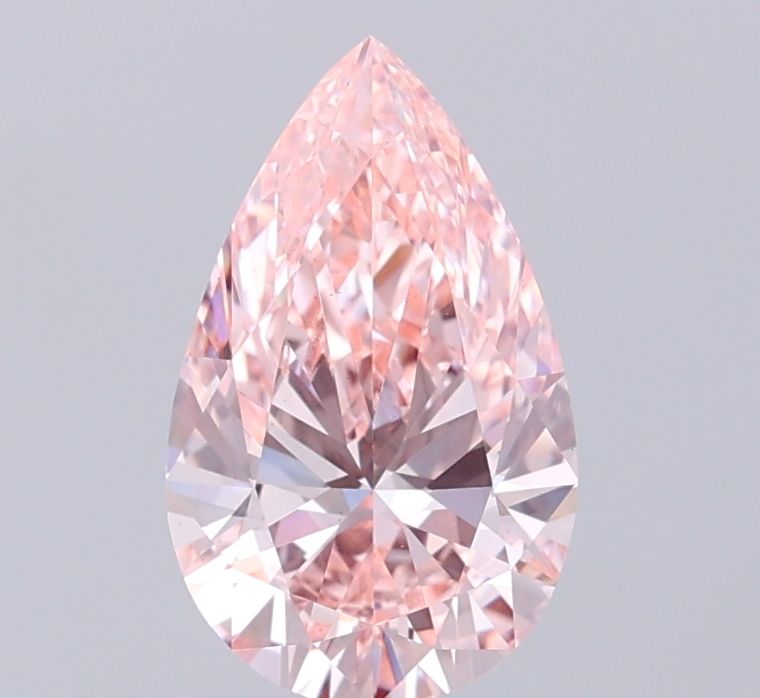 1.59 CT Fancy Intense Orangey Pink PEAR