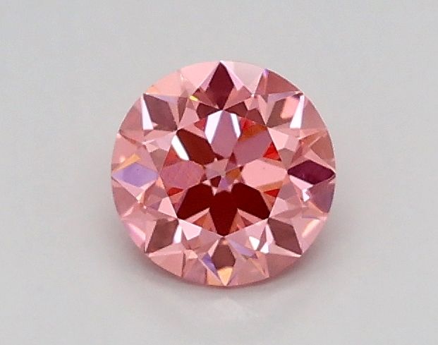 0.34 CT Fancy Vivid Pink OLD EUROPEAN CUT