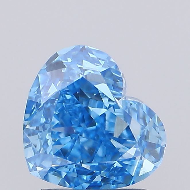 1.11 CT Fancy Vivid Blue HEART