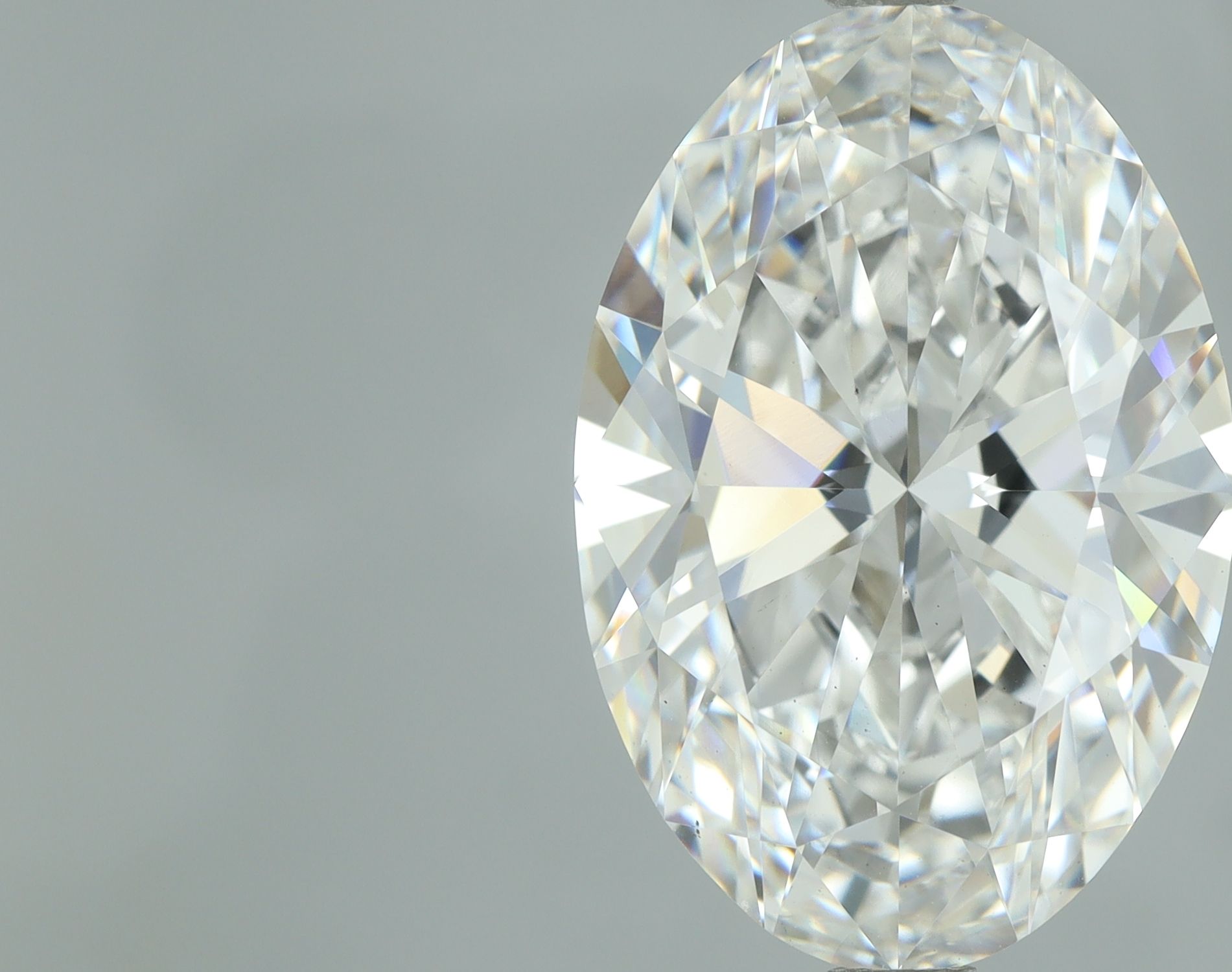 6.17 ct. oval Lab Grown Diamond front image