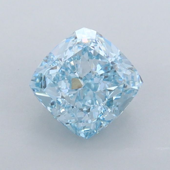 1.02 CT Fancy Vivid Blue CUSHION MODIFIED