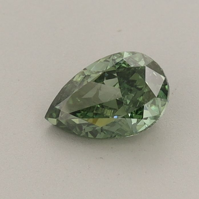 0.53 CT Fancy Vivid Green PEAR