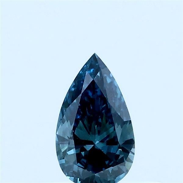 0.31 CT Fancy Vivid Blue Green PEAR