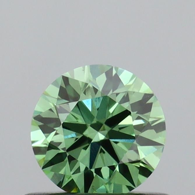 0.52 CT Fancy Vivid Green ROUND