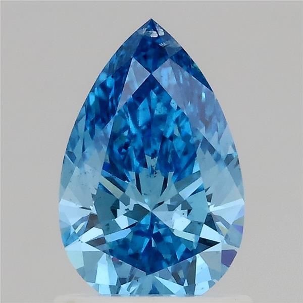 1.01 CT Fancy Vivid Blue PEAR