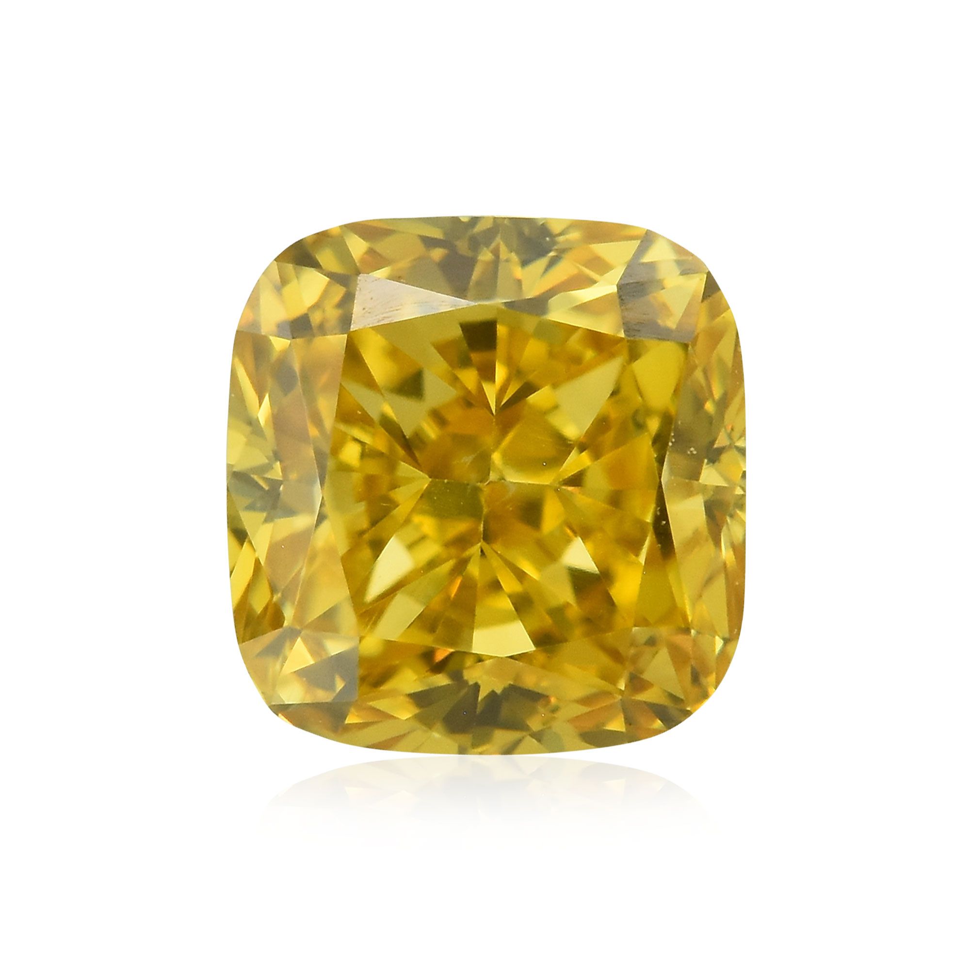 Diament 0.45 ct Fancy Deep Orangey Yellow/SI1