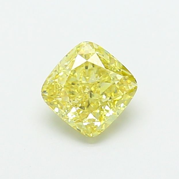1.25 CT Fancy Intense Yellow CUSHION MODIFIED