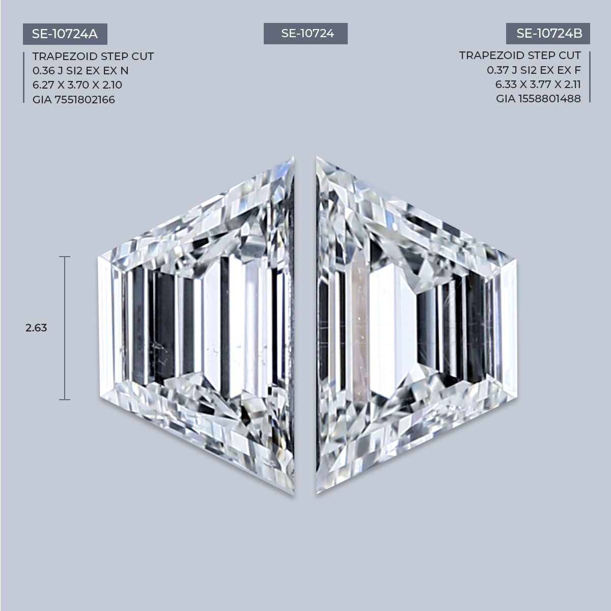 0.36 ct Trapezoid Diamond