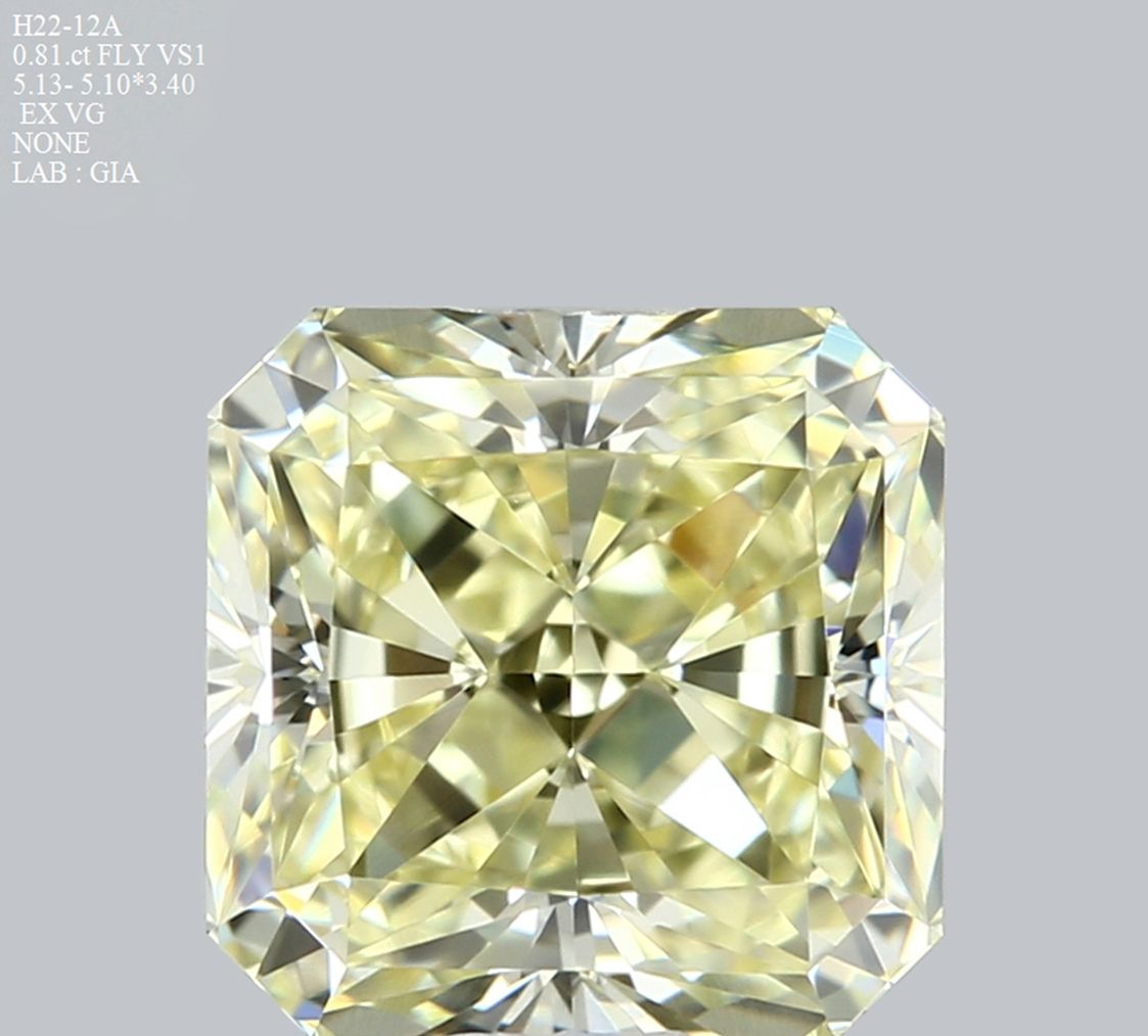 0.81 ct Radiant diamond