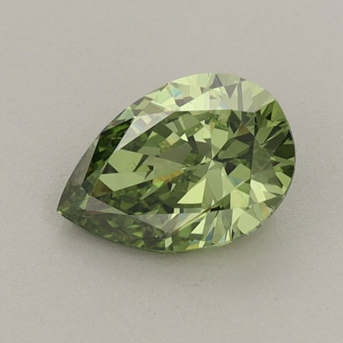 0.65 CT Fancy Vivid Green PEAR