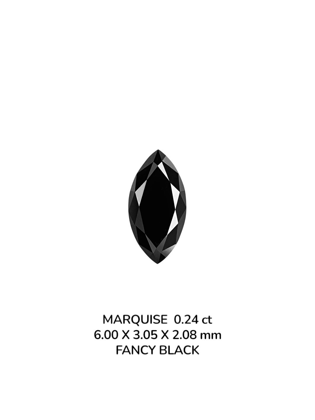 Diament 0.24 ct Fancy Black/VVS2