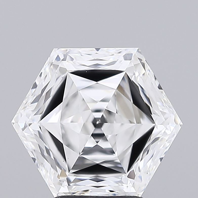 3.42 ct lab-grown Hexagonal Diamond