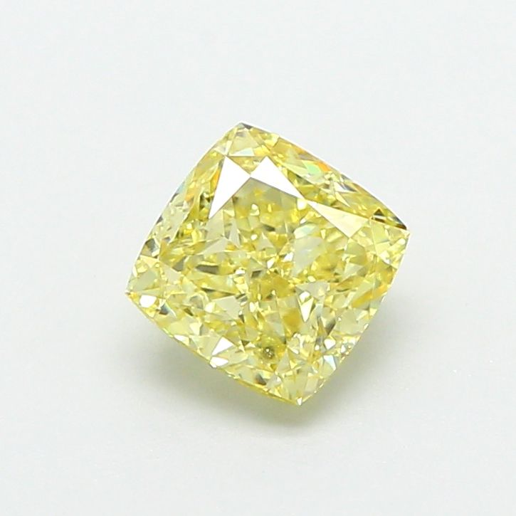 1.08 CT Fancy Intense Yellow CUSHION MODIFIED