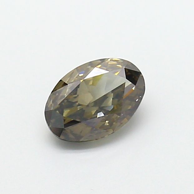 1.01 CT Fancy Light Yellowish Gray OVAL