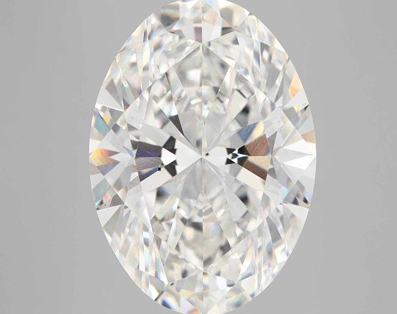 6.03 ct. oval Lab Grown Diamond front image