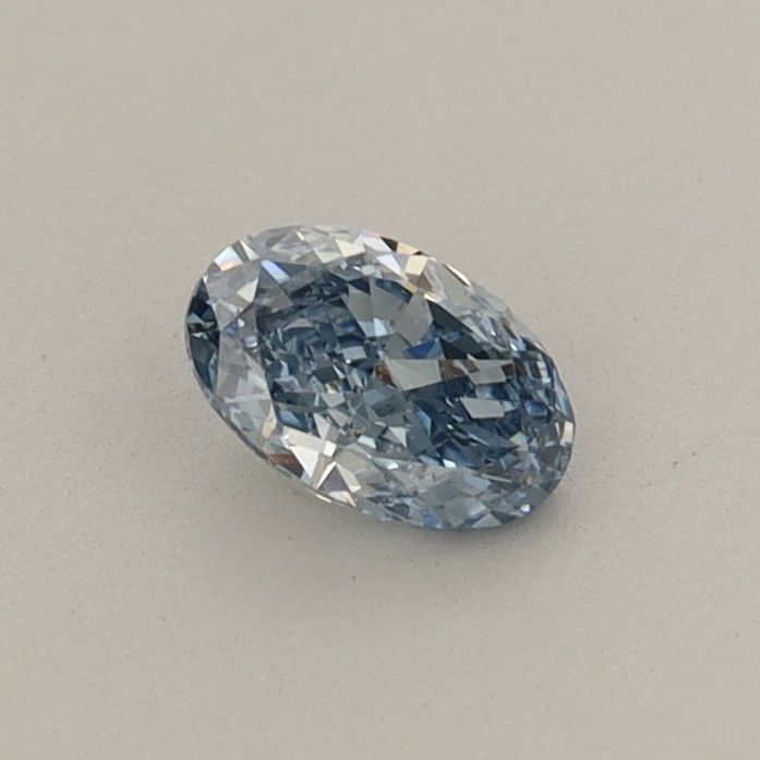 0.32 CT Fancy Vivid Blue OVAL